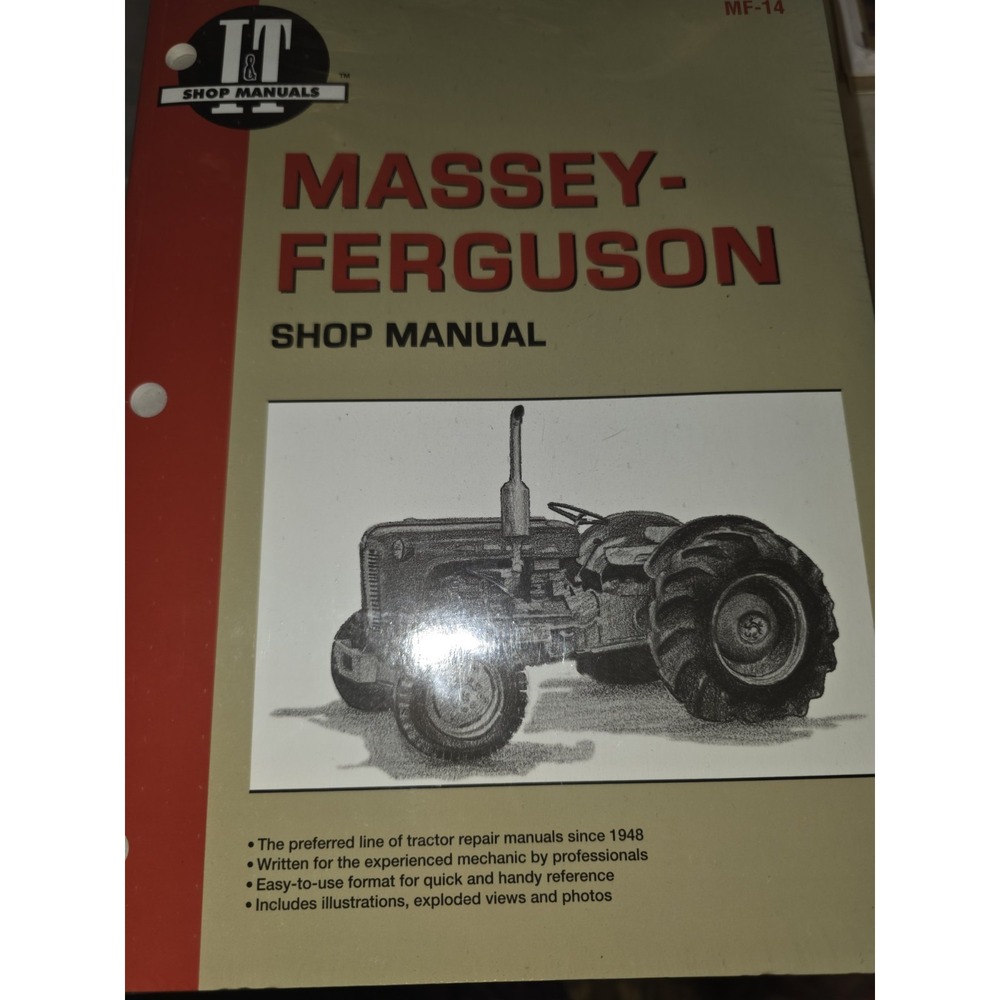 I&T Shop Manual MF-14 Massey Ferguson TO35 MF35 MH50 MF50 MHF202 MF202 MF204 F40